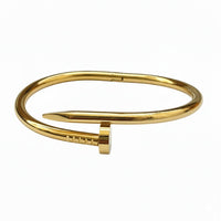 Etnico Gold Plated Fashion Stylish Nail Design Bracelet for Women