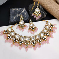 Gehana Mahal Heritage Kundan Stone Pearl And Beads Designer Necklace Set