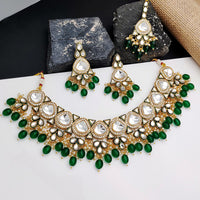 Gehana Mahal Heritage Kundan Stone Pearl And Beads Designer Necklace Set