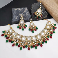 Gehana Mahal Heritage Kundan Stone Pearl And Beads Designer Necklace Set