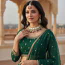 Gehana Mahal Heritage Kundan Stone Pearl And Beads Designer Necklace Set