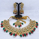 Gehana Mahal Heritage Kundan Stone Pearl And Beads Designer Necklace Set
