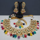 Gehana Mahal Heritage Kundan Stone Pearl And Beads Designer Necklace Set