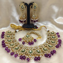 Gehana Mahal Heritage Kundan Stone Pearl And Beads Designer Necklace Set