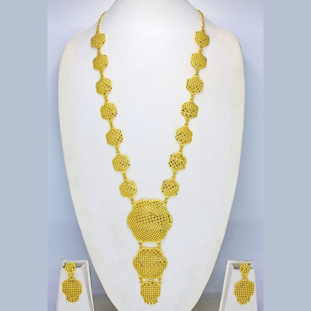 Kavyanjali Jewels Gold Plated  Long Necklace Set