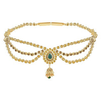 Etnico Gold Plated Traditional Kundan Stone Adjustable Kamarband/Belly Chain/Kandora/Wait Belt For Women/Girls (B051G)