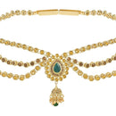 Etnico Gold Plated Traditional Kundan Stone Adjustable Kamarband/Belly Chain/Kandora/Wait Belt For Women/Girls (B051G)