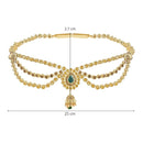 Etnico Gold Plated Traditional Kundan Stone Adjustable Kamarband/Belly Chain/Kandora/Wait Belt For Women/Girls (B051G)