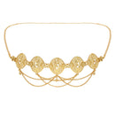 Etnico Gold Plated Traditional Multi Layered Adjustable Boho Waist Chain/Belly Chain/Kamarband For Women