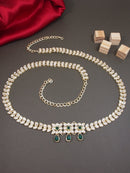 Etnico Gold Plated Traditional Kundan Adjustable Waist Chain/Belly Chain/Kamarband For Women