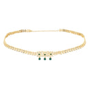 Etnico Gold Plated Traditional Kundan Adjustable Waist Chain/Belly Chain/Kamarband For Women