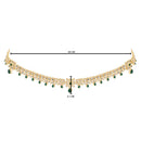 Etnico Gold Plated Traditional Kundan Adjustable Waist Chain/Belly Chain/Kamarband For Women