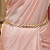 Etnico Gold Plated Traditional Ethnic Kundan And Stone Studded Adjustable Kamarband/Belly Chain/Kandora/Waist Belt For Women 