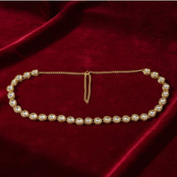 Etnico Gold Plated Traditional Ethnic Kundan And Stone Studded Adjustable Kamarband/Belly Chain/Kandora/Waist Belt For Women