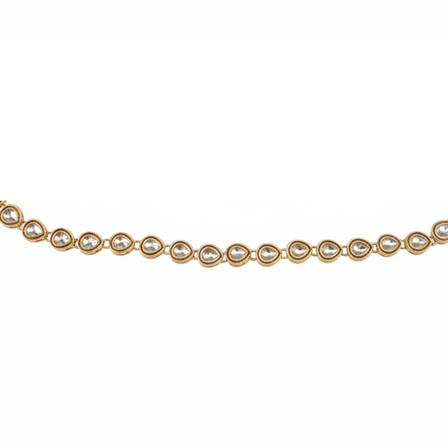 Etnico Gold Plated Traditional Ethnic Kundan And Stone Studded Adjustable Kamarband/Belly Chain/Kandora/Waist Belt For Women