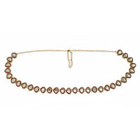 Etnico Gold Plated Traditional Ethnic Kundan And Stone Studded Adjustable Kamarband/Belly Chain/Kandora/Waist Belt For Women
