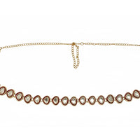 Etnico Gold Plated Traditional Ethnic Kundan And Stone Studded Adjustable Kamarband/Belly Chain/Kandora/Waist Belt For Women