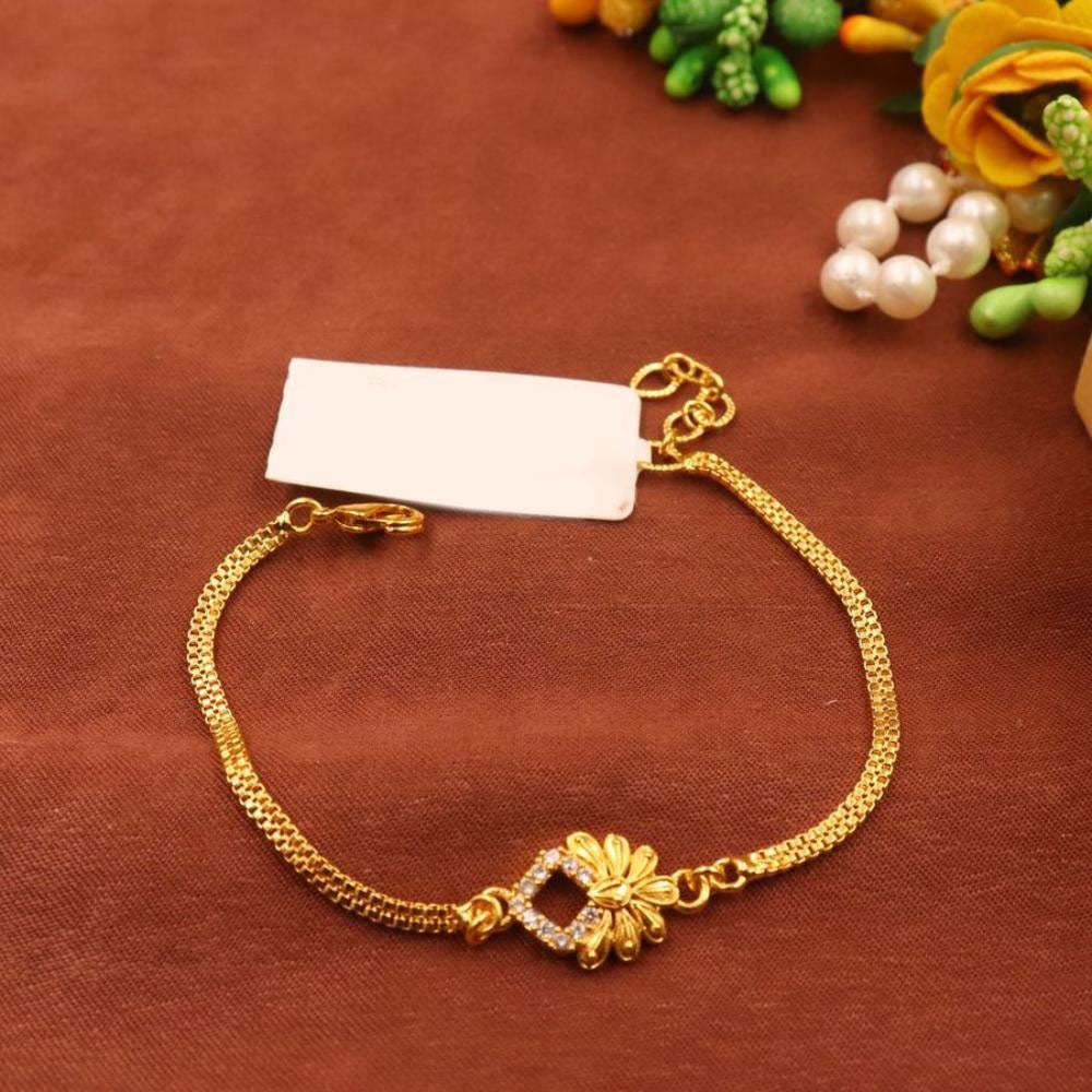 HR Sales Premium Micro Gold Plated Austrian Stone Party Wear Bracelet