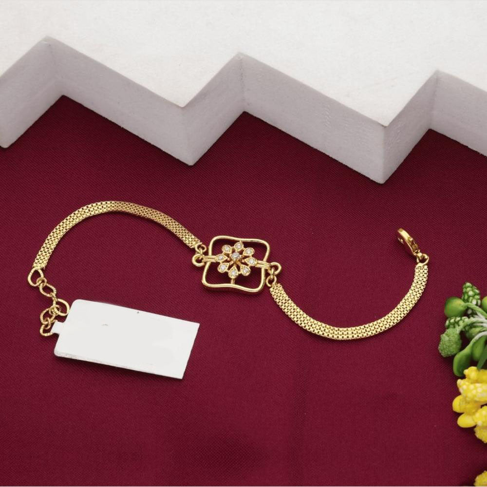 HR Sales Premium Micro Gold Plated Austrian Stone Party Wear Bracelet