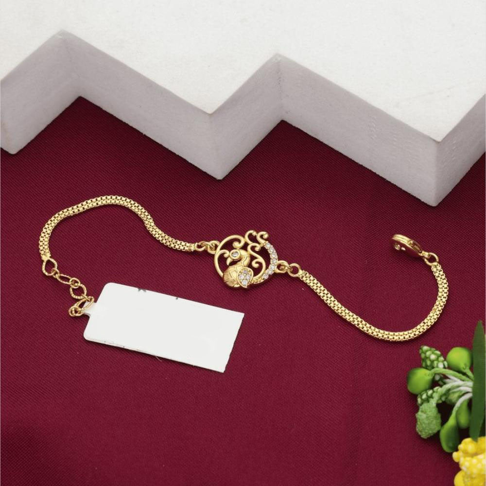 HR Sales Premium Micro Gold Plated Austrian Stone Party Wear Bracelet