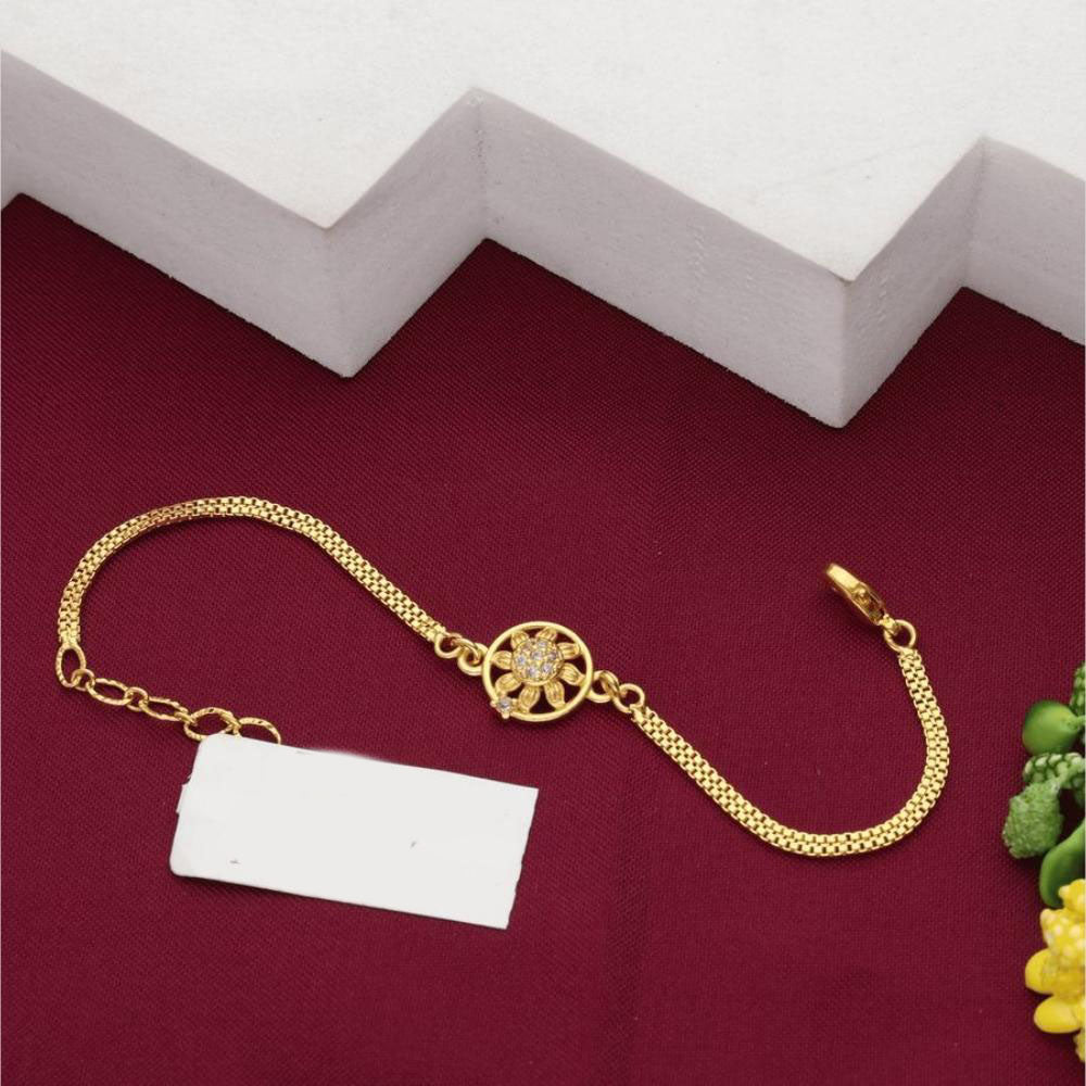 HR Sales Premium Micro Gold Plated Austrian Stone Party Wear Bracelet