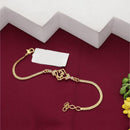 HR Sales Premium Micro Gold Plated Austrian Stone Om Bracelet