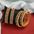 Js Fashion  Beautiful Antique Jewellery Design Rajwadi Polish 4 Bangles Set