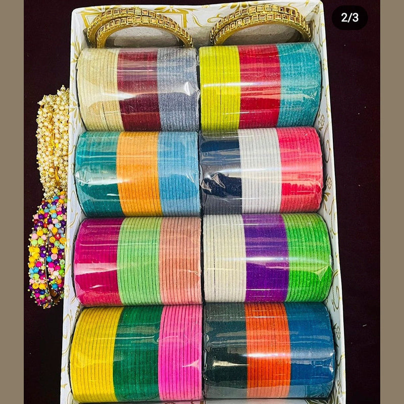 Darshana Jewels Velvet Bangles Set