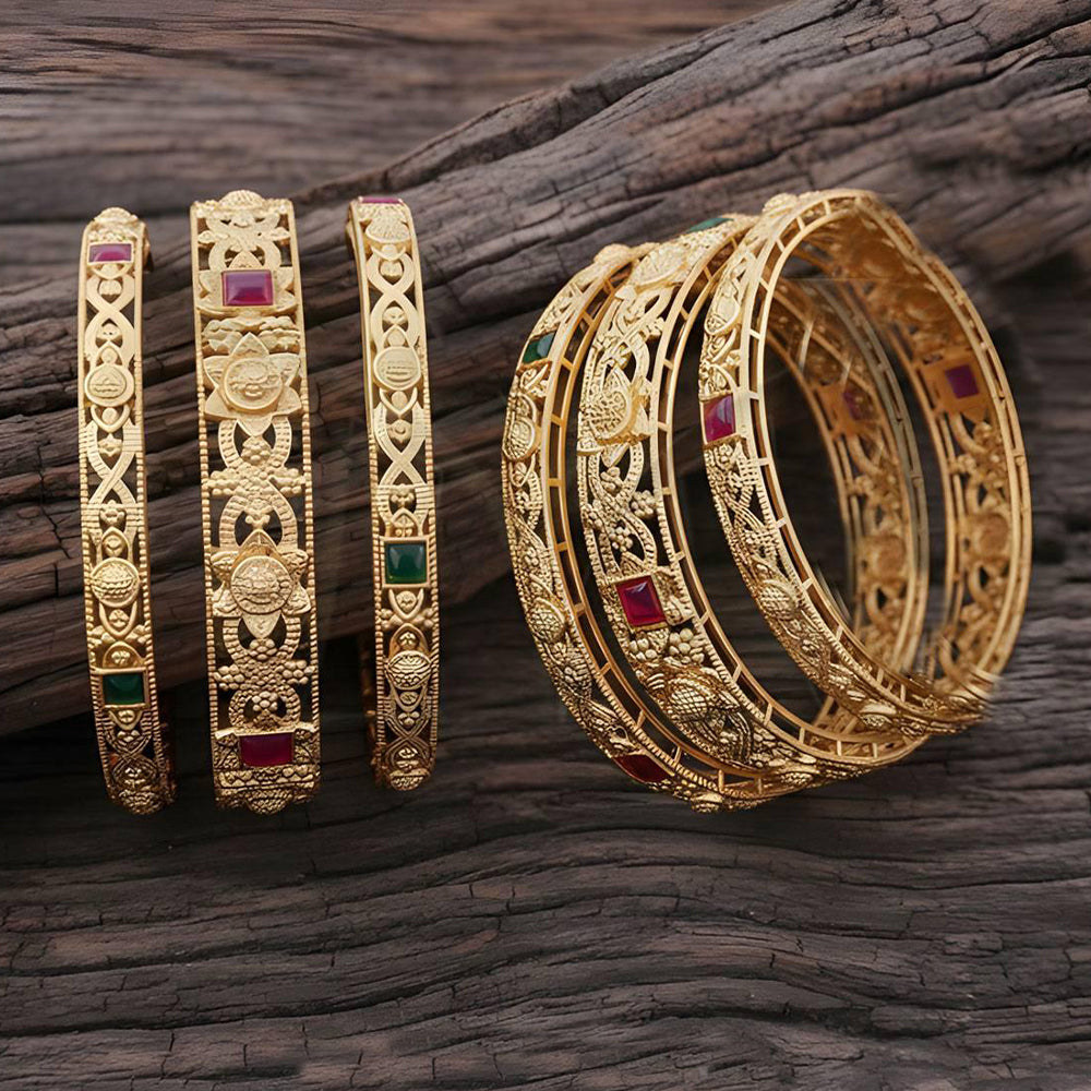 Js Fashion  Traditional Ethnic Antique Bangle Set for Women