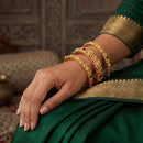 Js Fashion  Traditional Ethnic Antique Bangle Set for Women