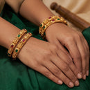 Js Fashion  South Indian Style Wedding Wear Bangles Set