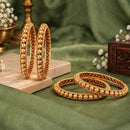 Js Fashion  High Gold Ball Chain Design 4 Bangles Set