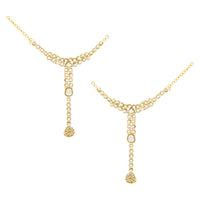 Etnico Wedding Collection Traditional Ethnic Gold Plated Pearl & Kundan Stone Work Bridal Jewellery Set For Women