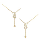 Etnico Wedding Collection Traditional Ethnic Gold Plated Pearl & Kundan Stone Work Bridal Jewellery Set For Women