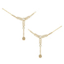 Etnico Wedding Collection Traditional Ethnic Gold Plated Pearl & Kundan Stone Work Bridal Jewellery Set For Women