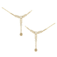 Etnico Wedding Collection Traditional Ethnic Gold Plated Pearl & Kundan Stone Work Bridal Jewellery Set For Women