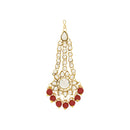 Etnico Wedding Collection Traditional Ethnic Gold Plated Pearl & Kundan Stone Work Bridal Jewellery Set For Women