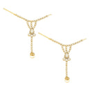 Etnico Wedding Collection Traditional Ethnic Gold Plated Pearl & Kundan Stone Work Bridal Jewellery Set For Women