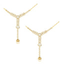 Etnico Wedding Collection Traditional Ethnic Gold Plated Pearl & Kundan Stone Work Bridal Jewellery Set For Women