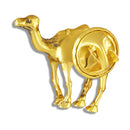 Mahi Elegant Camel-Shaped Gold-Plating Brooch Lapel Pin Blazer, Suit, Kurta, (BP1101243G)