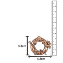 Mahi Regal Emblem Ring Brooch for Men in Rose Gold Finish with Horse & Sword Motif Sherwani / Suit Lapel Pin (BP1101251Z)