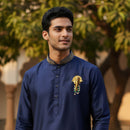 Mahi Gold Toned Religious Ganpati Brooch for Men & Women with Artificial Pearls | Sherwani, Blazer & Saree Pin (BP1101264GGre)