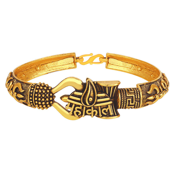 Darshana Jewels Gold Plated Rudraksha Bracelet