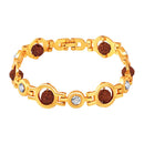 Mahi Gold Plated Rotating Rudraksh Bracelet with for Men and Women (BR1101067G)