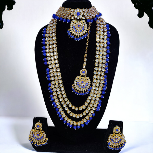 Gehana Mahal Gold Plated Jewels To Cherish On Your Special Day Blue