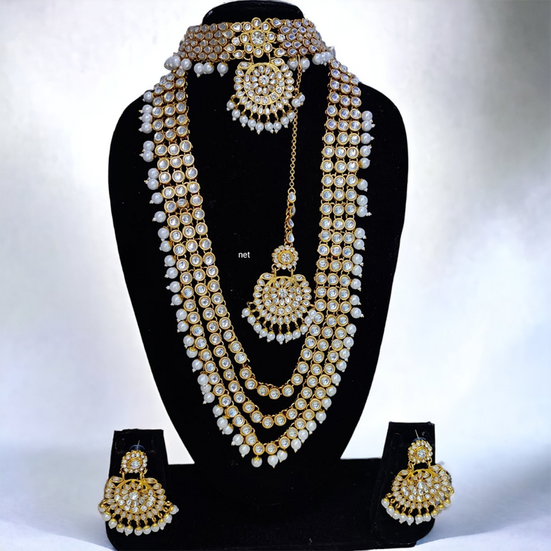 Gehana Mahal Gold Plated Jewels To Cherish On Your Special Day White