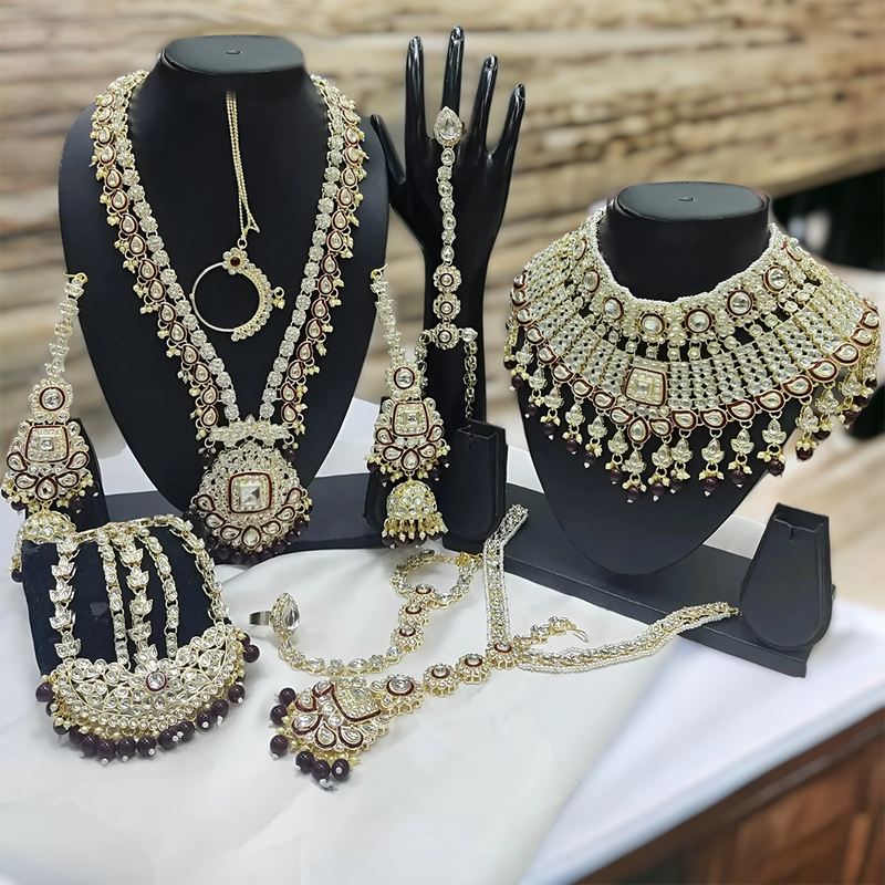 Gehana Mahal Indian Bridal Jewellery Perfection By Gehana Mahal Maroon