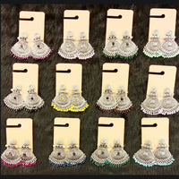 Dhwani Luxury Pota Stone And Pearl Dangler Earrings