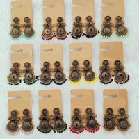 Dhwani Luxury Pota Stone And Pearl Dangler Earrings