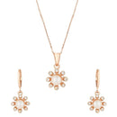Etnico CZ American Diamond Chain Pendent Jewellery Set for Women